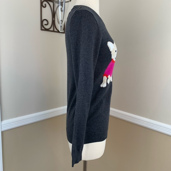 J Crew Mercantile French Bulldog Pullover Sweater Cotton Wool Blend XS - Picture 4 of 8